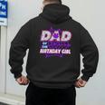 Birthday Girl Dad Of The Birthday Girl Spider Birthday Party Men's Hoodie Back Print