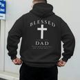 Blessed Dad Christian Men James 1 17 Scripture Quote Cross Men's Hoodie Back Print