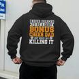Bonus Cheer Dad Cheer Step Dad Men's Hoodie Back Print