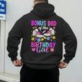 Bonus Dad Of The Birthday Girl Rolling Skate Bday Family Men's Hoodie Back Print
