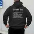 Bonus Dad Dictionary Definition For Your Step Dad Men's Hoodie Back Print