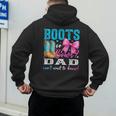 Boots Or Bows Dad Loves You Gender Reveal Party Men's Hoodie Back Print