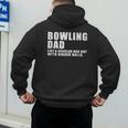 Bowling Dad Like A Regular Dad But Bigger Balls Bowling Dad Men's Hoodie Back Print