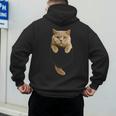British Shorthair Cat Pocket Cat Mom Cat Dad Cat Lover Men's Hoodie Back Print British Shorthair Cat Pocket Cat Mom Cat Dad Cat Lover Men's Hoodie Back Print