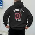 Brown University Bears Arched Dad Men's Hoodie Back Print