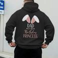 Bunny Dad Of The Birthday Princess Matching Family Men's Hoodie Back Print
