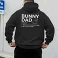 Bunny Dad Definition Rabbit Lover Men's Hoodie Back Print