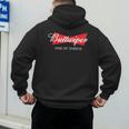 Buttwiper New Dad Beer Inspired Diaper Shower Men's Hoodie Back Print