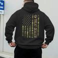 Camo Cat Treat Dealer American Flag US Cat Dad 4th Of July For Men Women Men's Hoodie Back Print