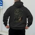 Camo Deer American Flag Graphic Hunting Men Dad Boys Men's Hoodie Back Print