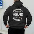 Camping Men Camper RV Camping Vacation Camping Dad Men's Hoodie Back Print