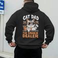 Cat Dad The Man The Myth The Snack Dealer Men's Hoodie Back Print Cat Dad The Man The Myth The Snack Dealer Men's Hoodie Back Print