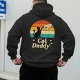 Cat Daddy Vintage Cat Lover Cat Dad Fathers Day Men's Hoodie Back Print Cat Daddy Vintage Cat Lover Cat Dad Fathers Day Men's Hoodie Back Print