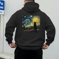 Cat Starry Night Van Gogh Cat For Cat Lover Cat Mom Cat Dad Men's Hoodie Back Print Cat Starry Night Van Gogh Cat For Cat Lover Cat Mom Cat Dad Men's Hoodie Back Print