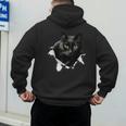 Cat Torn Cloth For Cat Lover Cat Dad Cat Mom Men's Hoodie Back Print