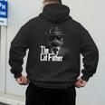 The Catfather Fathersday Best Birthday Cat Dad Men's Hoodie Back Print