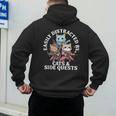 Cats Side Quest Distracted Tabletop Men Women Kids Dad Men's Hoodie Back Print