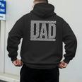 Checkered Racing Birthday Party Matching Family Race Car Dad Men's Hoodie Back Print