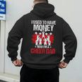 Cheer Dad Cheerleading Fathers Day Men's Hoodie Back Print