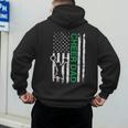 Cheer Dad Flag Green Cheerleading Men's Hoodie Back Print Cheer Dad Flag Green Cheerleading Men's Hoodie Back Print