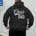 Cheer Dad Green Cheerleading Matching Parents Men's Hoodie Back Print