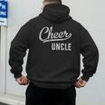 Cheer Dad Shirts Cheer Uncle Proud Cheerleading Uncle Men's Hoodie Back Print