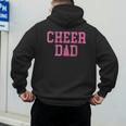 Cheer Dad Vintage Retro Cheerleading Pink Men's Hoodie Back Print