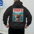 Chihuahua Teefs Top Teeth Chi Jowls Paws Dog Mom Dad Men's Hoodie Back Print