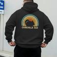 Chinchilla Dad Father's Day Chinchilla Lover Dad Daddy Men's Hoodie Back Print