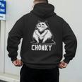 Chonk Fat And Hairy Cat Cats Kittens Dad Graphic Mom Funny Men's Hoodie Back Print Chonk Fat And Hairy Cat Cats Kittens Dad Graphic Mom Funny Men's Hoodie Back Print