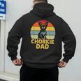 Chorkie Dad Retro Sunset Chihuahua Yorkie Mix Lover Men's Hoodie Back Print