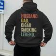 Cigar Lover For Dad Men Vintage Cigar Saying Men's Hoodie Back Print