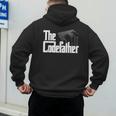 The Code Father Computer Coder Dad Programmer Men's Hoodie Back Print