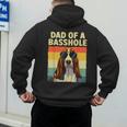 Cool Basset Hound For Men Dad Dog Basset Hound Lovers Men's Hoodie Back Print