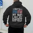 Cool I Get My Daddy Back Today Military Child Small Men's Hoodie Back Print