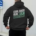 Cool Dads Run Marathons Marathon Running Runner Men's Hoodie Back Print