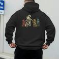 Cool Motocross Dirt Bike Biker Dad & Sons Father's Day Men's Hoodie Back Print