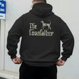 Coonfather Coon Hunting Dogs Coonhound Dad Men's Hoodie Back Print