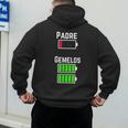 Cufflinks Battery Filled Tired Dad Low Battery Charge Men's Hoodie Back Print