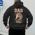 Cute Dad Of The Birthday Girl Horse Family Party Men's Hoodie Back Print