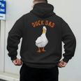 Cute Duck Dad Lover Illustration Duck Owner Men's Hoodie Back Print