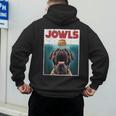 Cute English Mastiff Jowls Burger Bullmastiff Dog Mom Dad Men's Hoodie Back Print