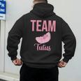 Cute Team Tutus Gender Reveal For Mom And Dad Men's Hoodie Back Print Cute Team Tutus Gender Reveal For Mom And Dad Men's Hoodie Back Print