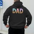 Dad Of 1st First Birthday Girl Ice Cream Men's Hoodie Back Print
