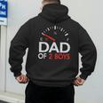 Dad Of 2 Boys Fuel Gas Gauge Father Of Two Sons Men Men's Hoodie Back Print Dad Of 2 Boys Fuel Gas Gauge Father Of Two Sons Men Men's Hoodie Back Print