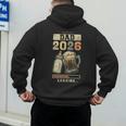 Dad 2026 Loading Baby Shower Going To Be a Dad Gender Reveal Men's Hoodie Back Print