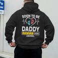 Dad To Be 2026 Loading Dad Est 2026 Promoted To Daddy Men's Hoodie Back Print