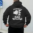 Dad Of 3 Cool Daddy Of Three Fathers Day Dad Of Three Men's Hoodie Back Print