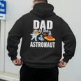 Dad Of The Astronaut Space Astronaut Birthday Family Men's Hoodie Back Print