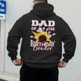 Dad Of The Birthday Bowler Kid Bowling Party Men's Hoodie Back Print
